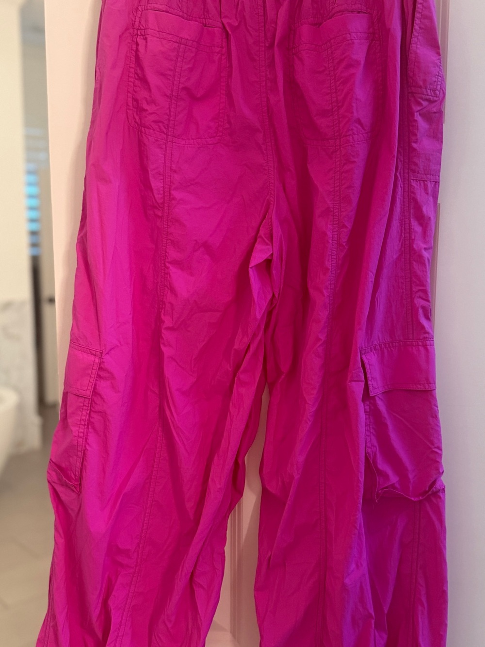 Daily Practice Anthropologie Base Jump Parachute Pants Ladies M Pink - Picture 5 of 6